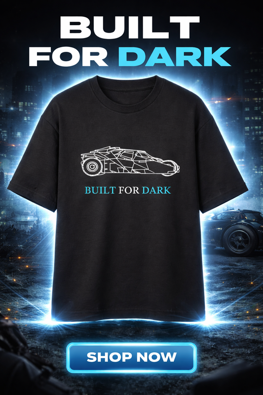 Built For Dark – Premium Oversized Black Tee-unisex