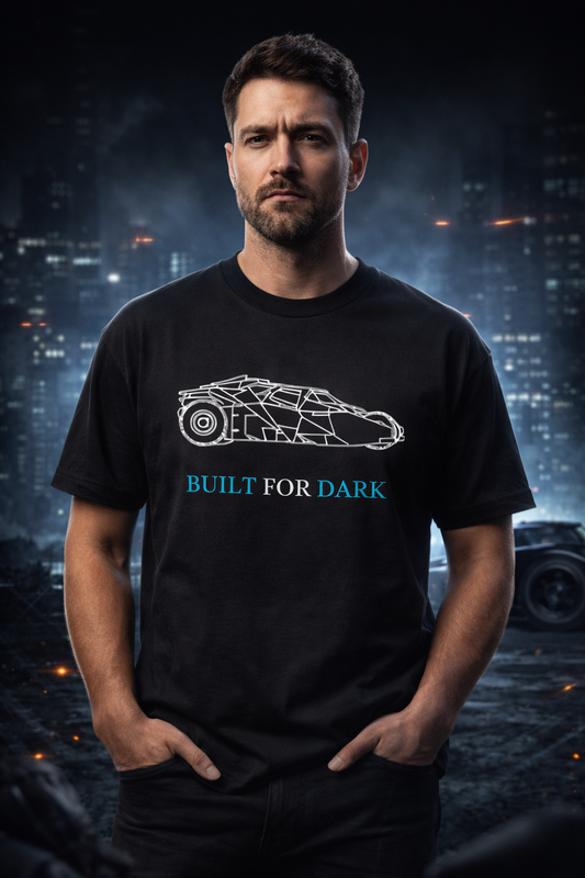 Built For Dark – Premium Oversized Black Tee-unisex